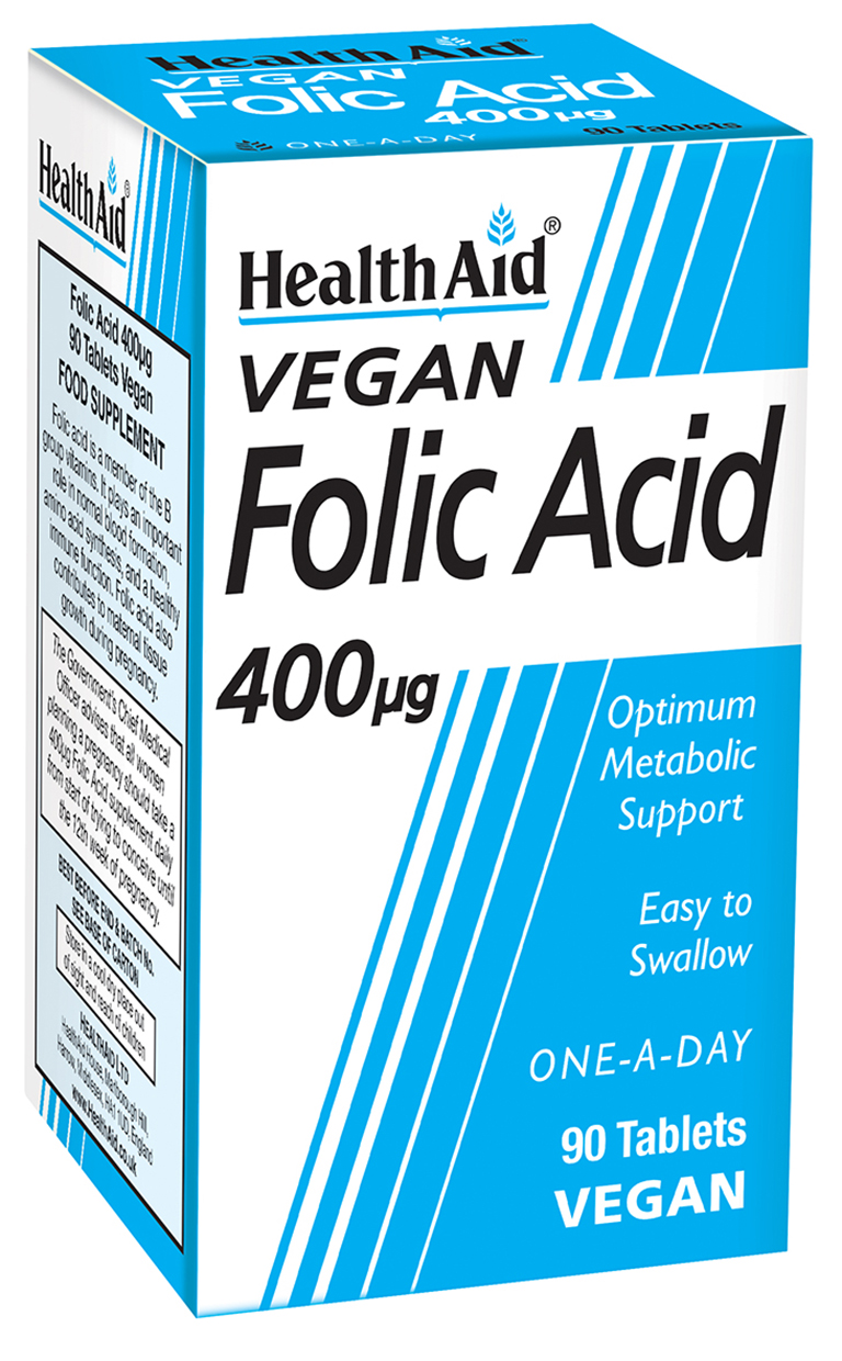 Folic Acid 400μg - 90 Tablets