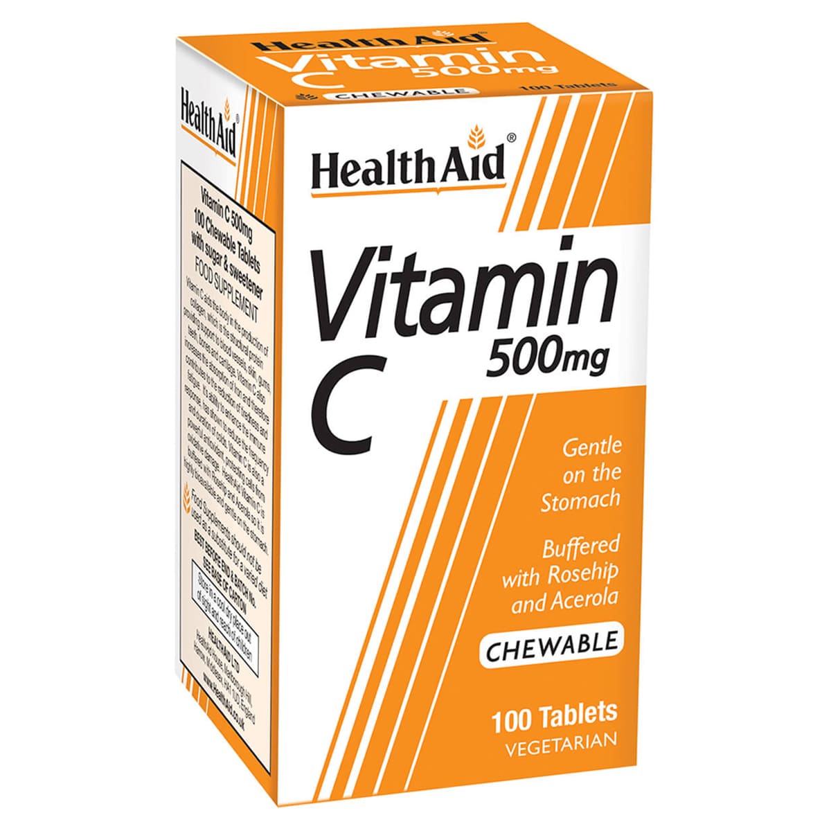 Vitamin C 500mg - Chewable (Orange Flavour) - 100 Tablets