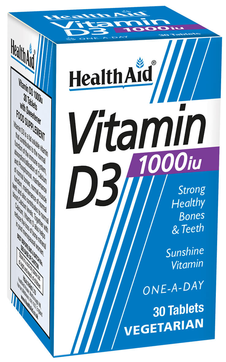 Vitamin D3 1000iu New - 30 Tablets