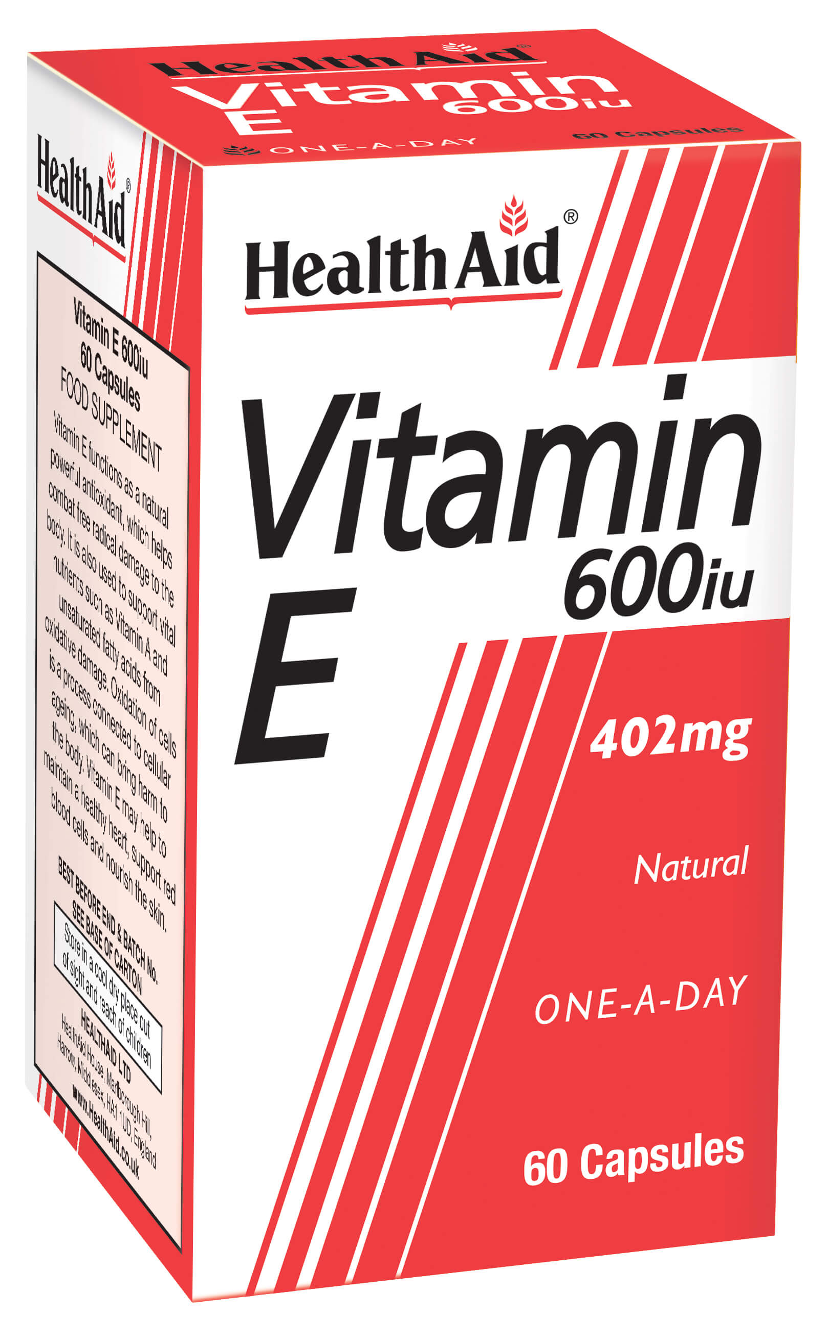 Vitamin E 600iu Natural - 60 Capsules