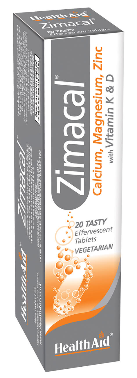 Zimacal ( Calcium, Magnesium Zinc, Vit D, Vit K) - Effervescent - 20 Tablets