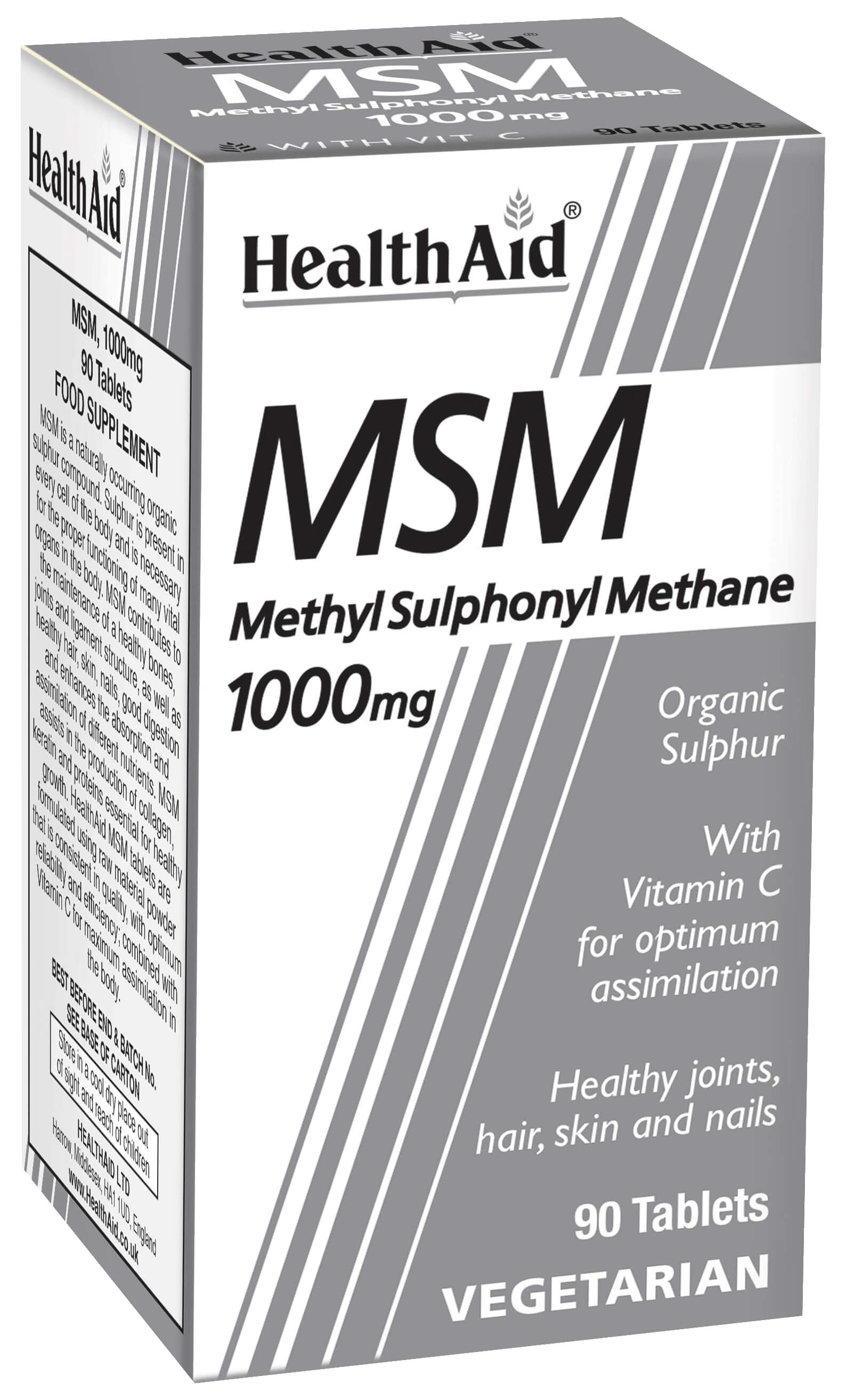 MSM 1000mg - 90 Tablets