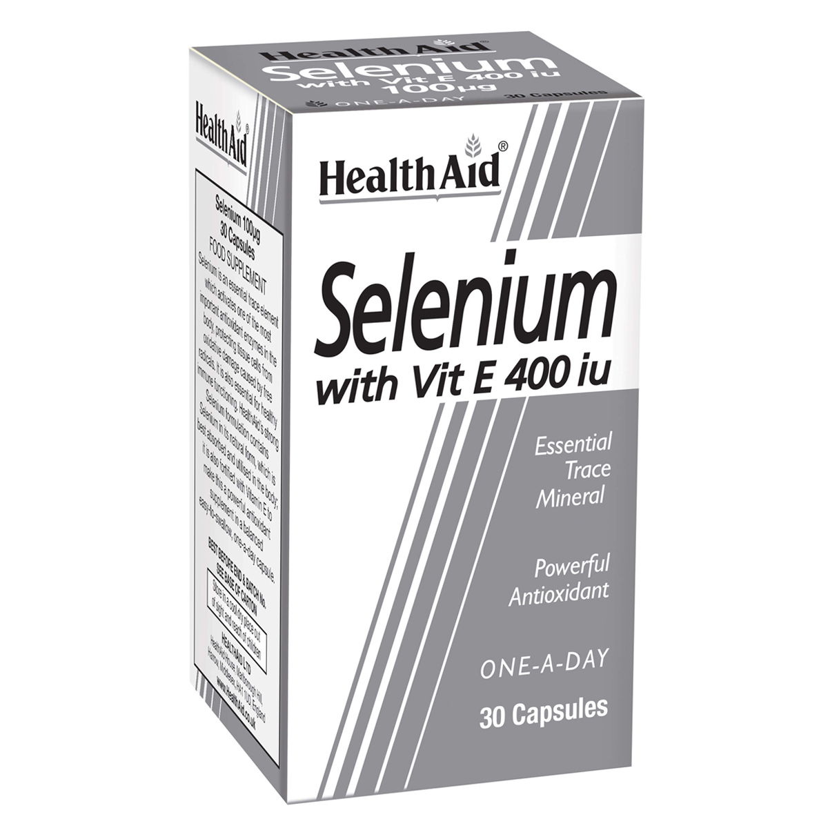 Selenium 100ug + Vitamin E 400iu - 30 Capsules