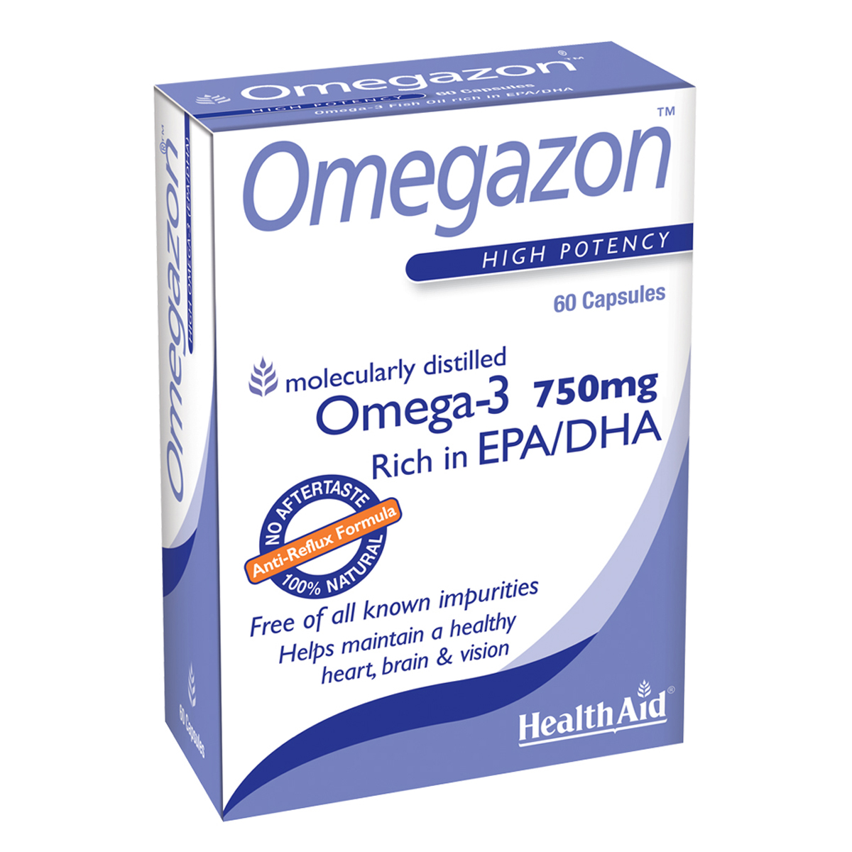 Omegazon (Omega 3 Fish Oil) Blister Pack New - 60 Capsules