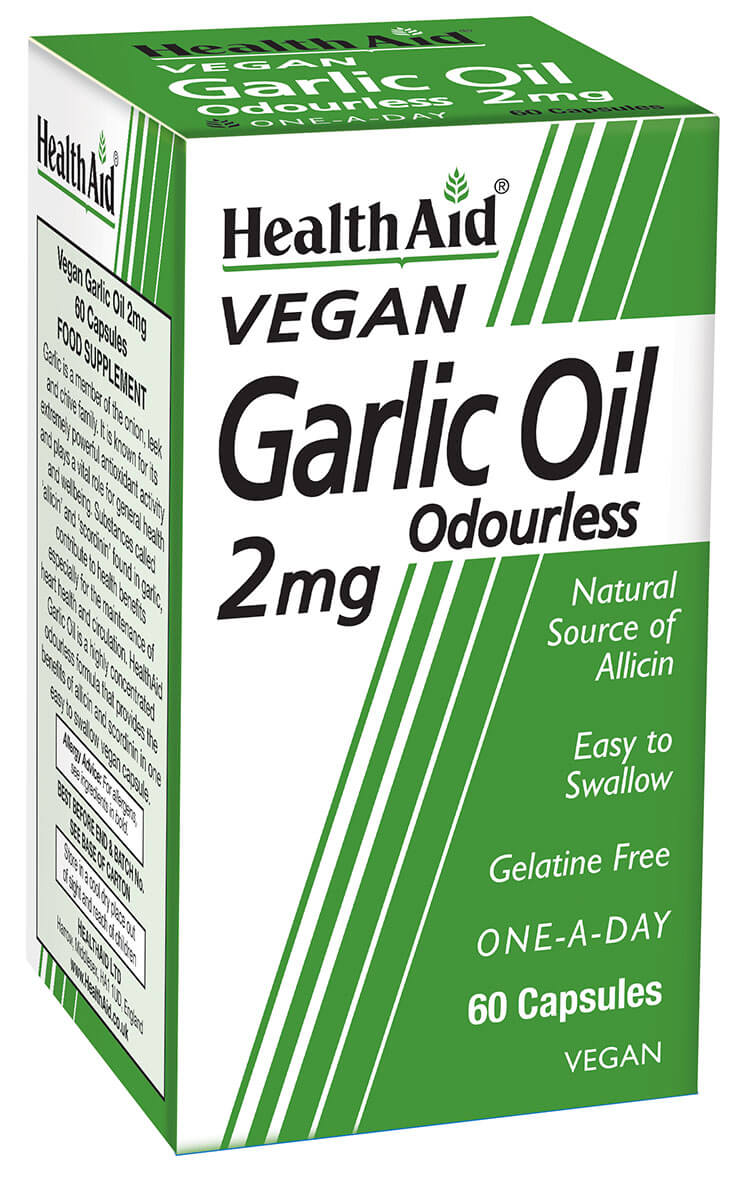 Garlic Oil 2mg (odourless) - 60 Vegicaps