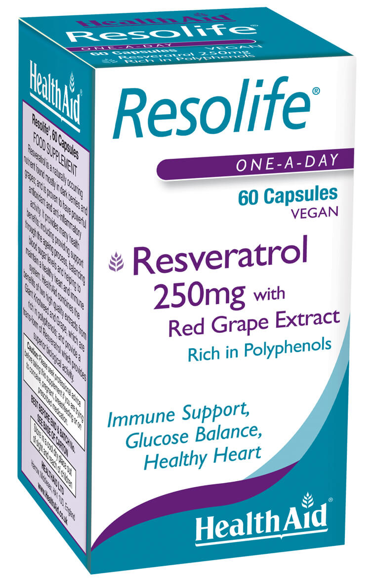 Resolife (Resveratrol 250mg) NEW - 60 Capsules