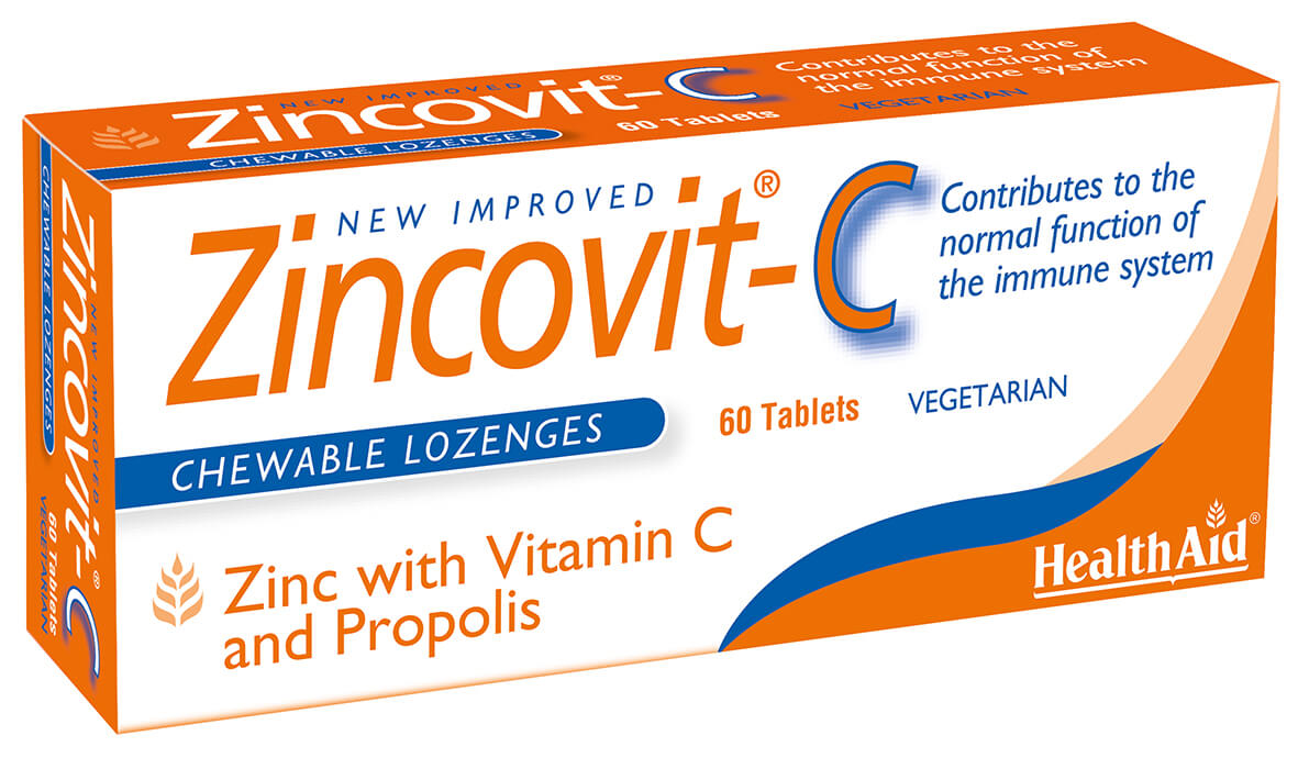 Zincovit® C (Vitamin C, Zinc, Propolis) Blister - 60 Tablets