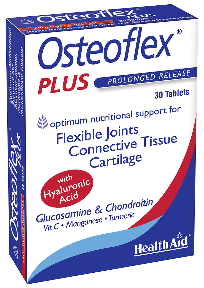 Osteoflex® Plus (Glucosamine Chondroitin, Vit C, MN & Turmeric) Blister Pack  New - 30 Tablets